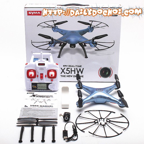 Máy bay 4 cánh cỡ trung syma x5hw x5hw-1 camera 2.0 truyền về điện thoại