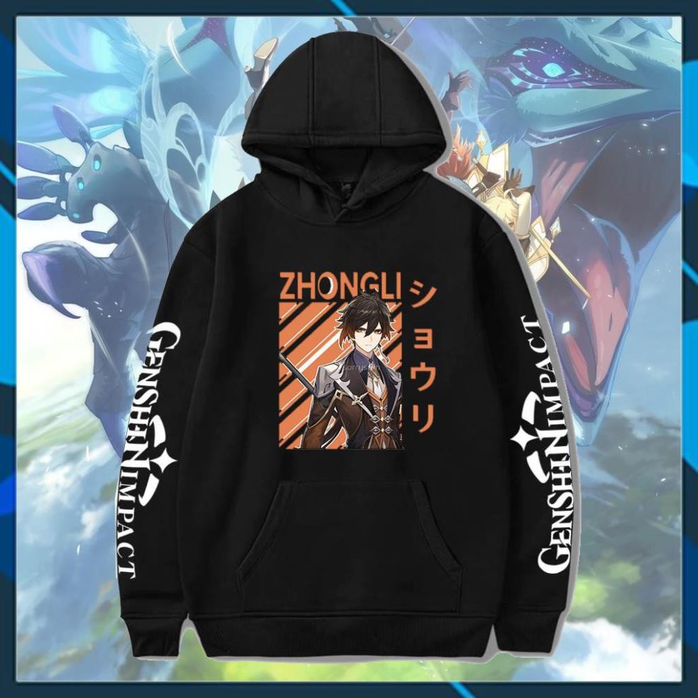 Áo Hoodie Genshin Impact Zhongli đẹp giá rẻ