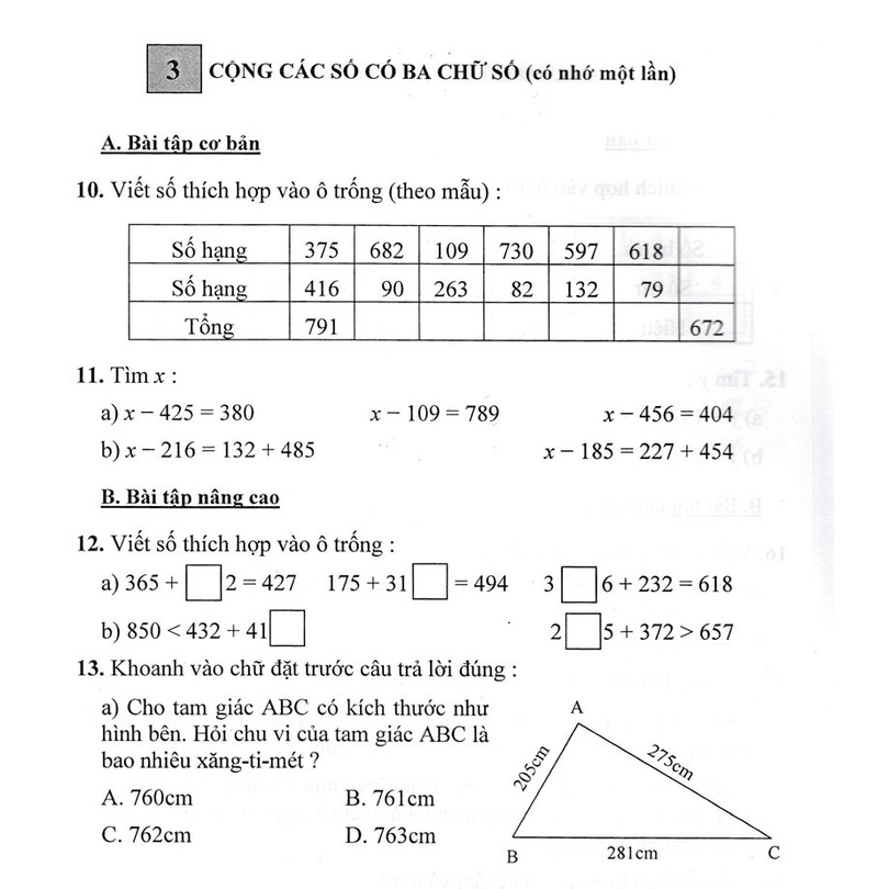 Sách - Bài Tập Trò Chơi Phát Triển Trí Tuệ Toán Lớp 3 (Dùng Chung Cho Các SGK Mới Hiện Hành)