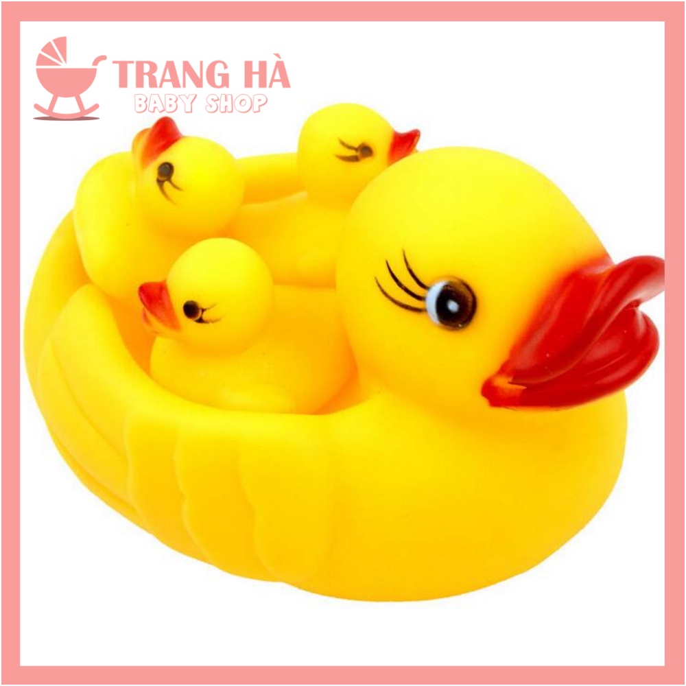 Đồ Chơi Đàn Vịt Thả Bồn tắm, Chậu Tắm Có Tiếng Kêu Chip Chip Cho Bé
