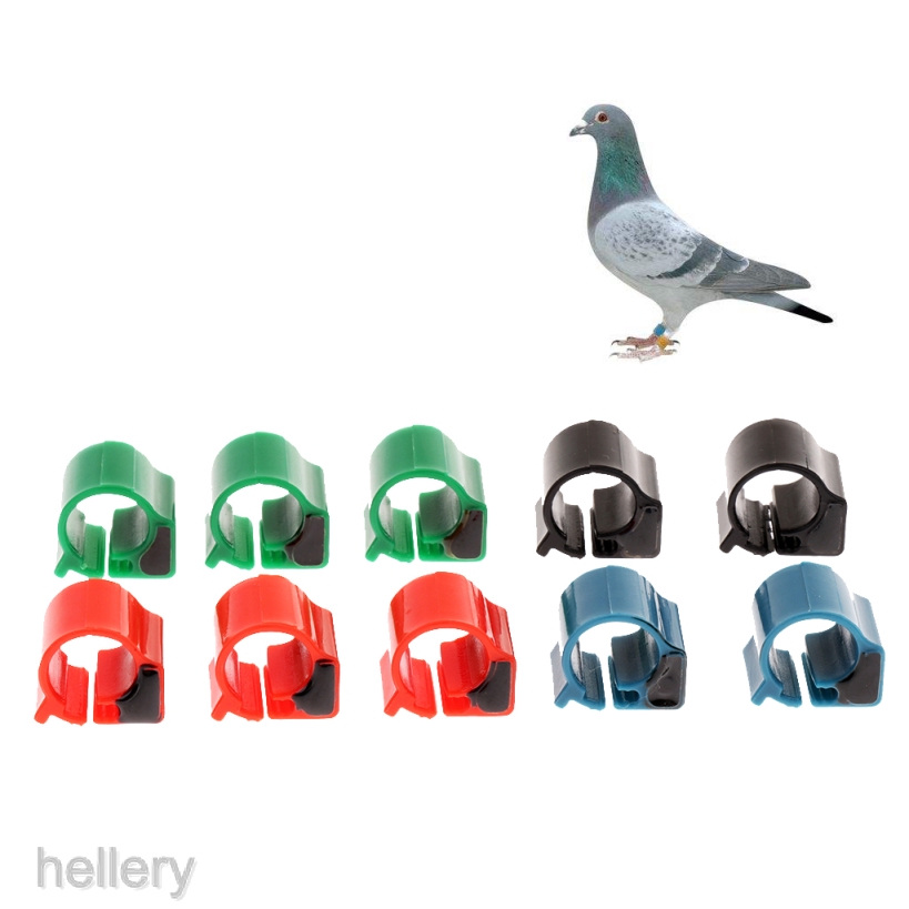 [HELLERY] 10x Bird Pigeon Electronic RFID Chicken Duck Rfid Foot Ring Tag For Tracking