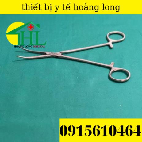 Panh Y Tế, Panh Gắp Phẫu Thuật, Pen Kẹp Y Tế, Panh Cong Không Mấu 18cm - Hàng Pakistan