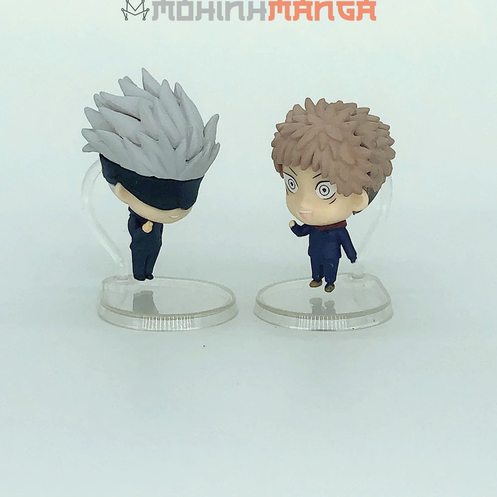 5 mô hình Jujutsu Kaisen chibi gồm Satoru Gojo Yuji Itadori Megumi Fushiguro Nobara Kugisaki Chút thuật hồi chiến