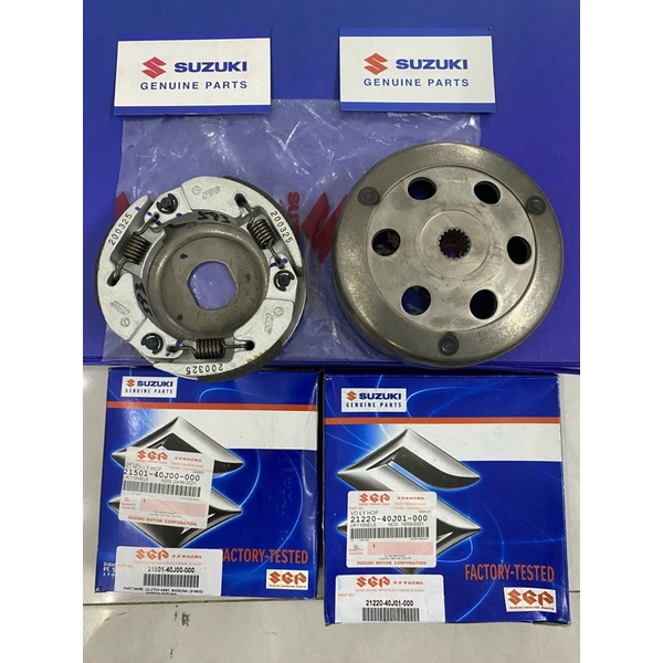 bộ nồi sau bố 3 càng chuông vỏ ly hợp address 110 suzuki chính hãng
