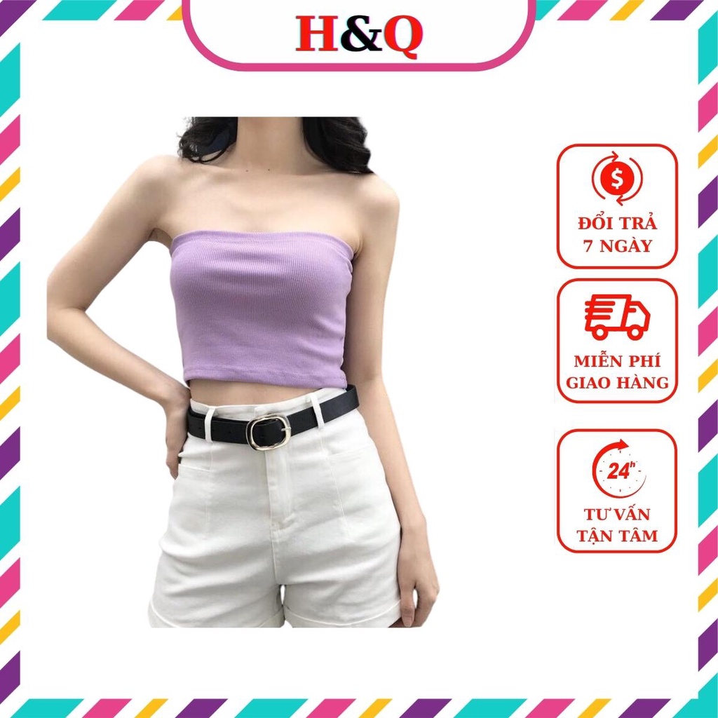 Áo quây ngực nữ chất bozip cực sexy. Croptop dáng ôm màu đen trắng tím SIÊU HOT_Huyền Quang