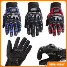 ( GIÁ CỰC RẺ ) Găng Tay Đi Phượt ,Găng Tay Bảo Hộ Xe Máy ProBiker Dài Ngón