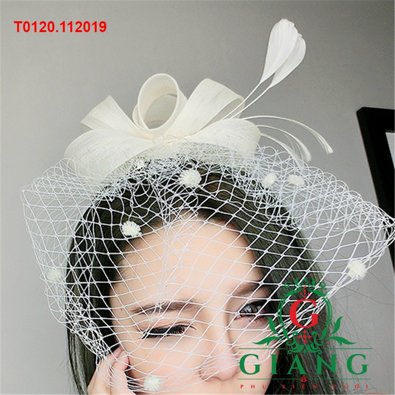 Nơ lưới cài tóc cô dâu thời trang