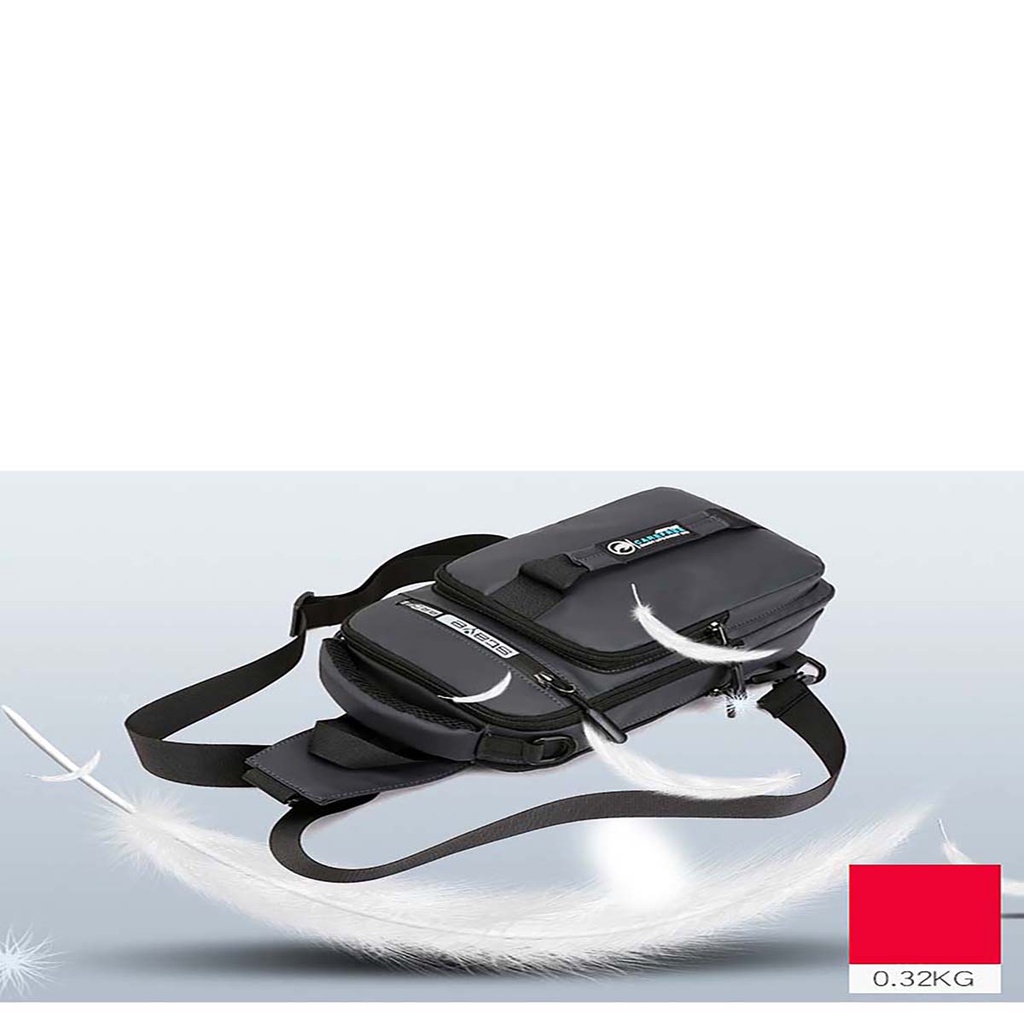 Túi Đeo Chéo Ngực Haoshuai Đi Phượt Nam Nữ Phong Cách, Siêu Nhẹ Chống Nước, Có Cổng Usb Tiện Lợi | BigBuy360 - bigbuy360.vn