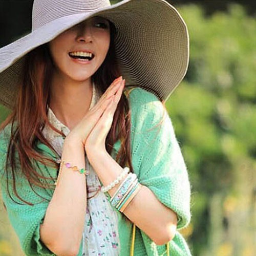 Vòng tay chuỗi hạt nhiều màu sắc cho nữ