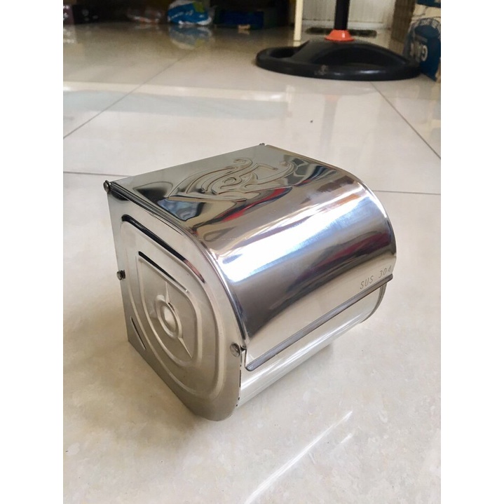 Hộp Đựng Giấy Vệ Sinh Kín Bằng Inox 304 Gắn Tường Trong Phòng Tắm, Nhà Vệ Sinh - Mã SP: PE340