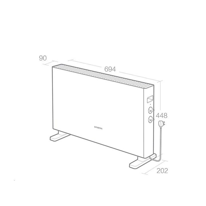 Máy sưởi điện Xiaomi Smartmi Convector Heater 1S - Bảo hành 6 Tháng - SJCAMVIETNAM