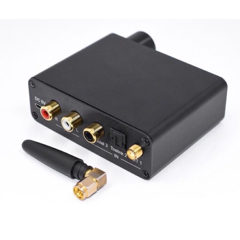 Bộ chuyển DAC quang ra av (hoa sen, rca) bluetooh, có nút chỉnh âm lượng