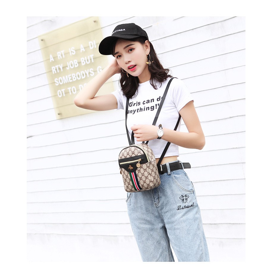 Balo mini thời trang Hàn Quốc đeo được 2 kiểu