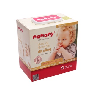 KHĂN VẢI KHÔ MAMAMY ĐA NĂNG (180 TỜ)