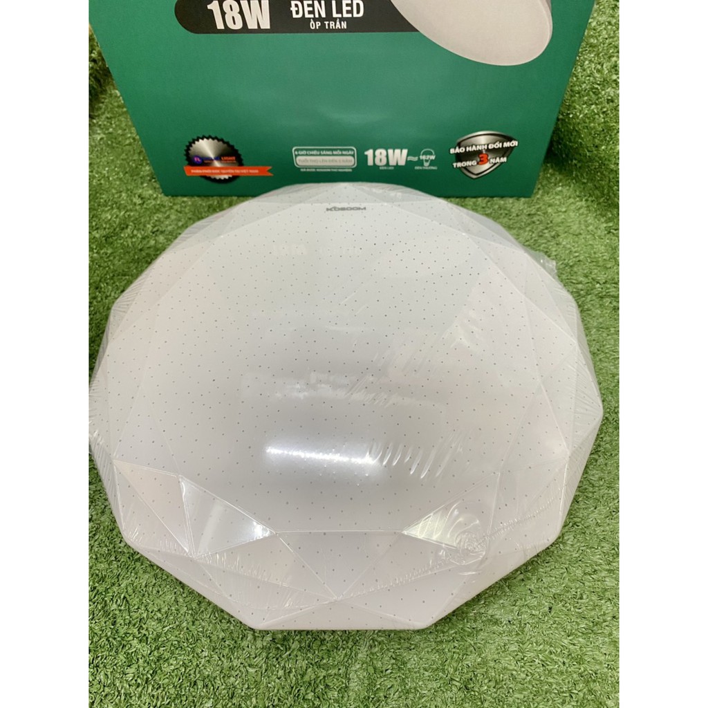 Đèn led ốp trần kim cương 24W 3 chế độ màu