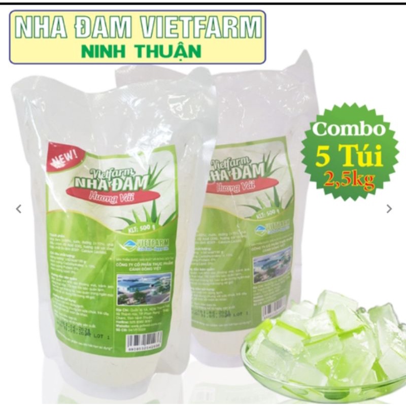 Túi 500gr Thạch Nha Đam VIETFARM Ninh Thuận - GC Food