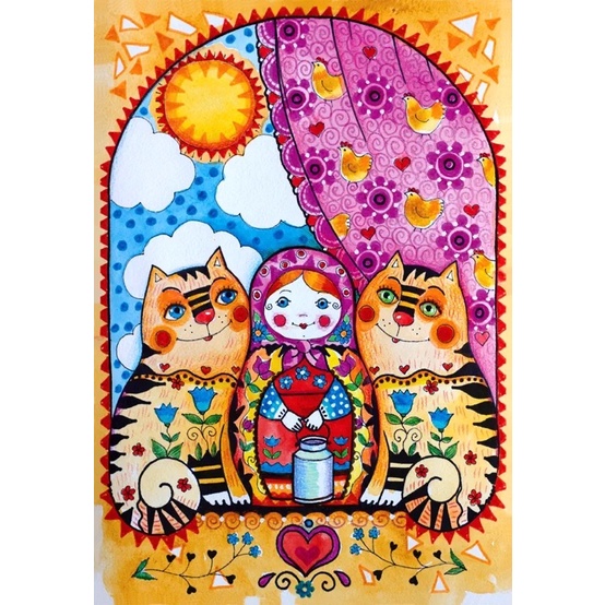 Bộ tranh ghép Matryoshka