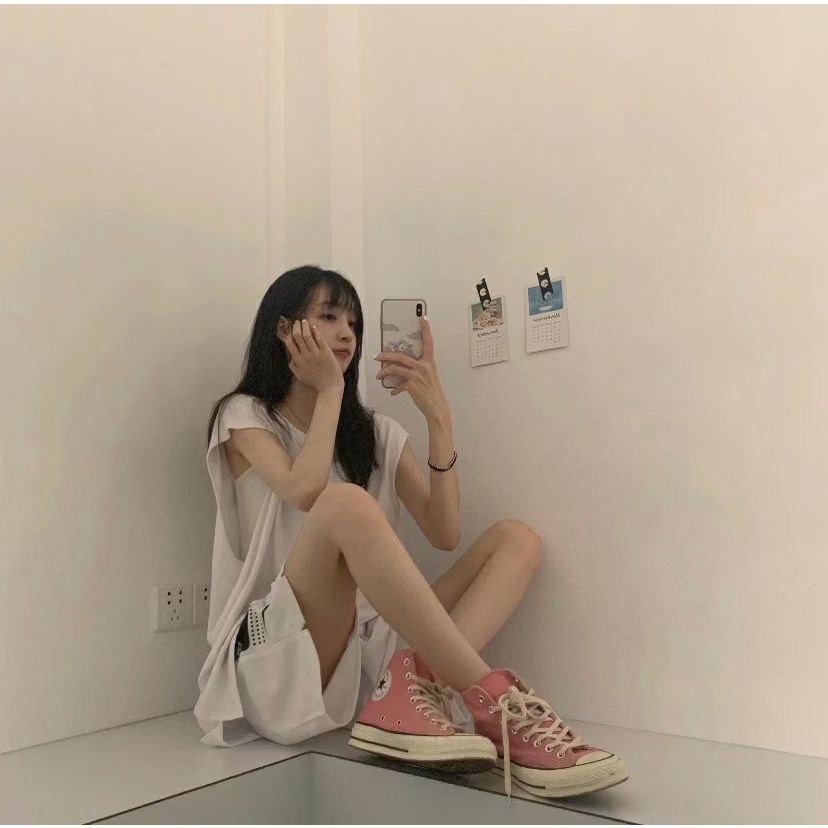 Giày Thể Thao Conv 1970S Cao Su Đế Cao Su Màu Hồng Thời Trang Cho Nam Nữ