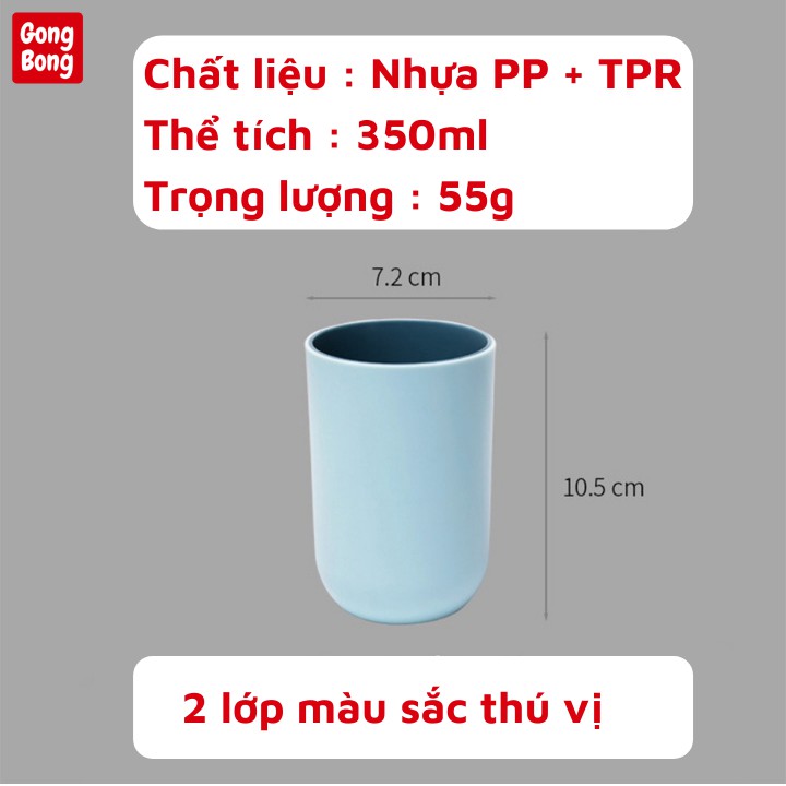 Cốc đựng bàn chải đánh răng cho bé có giá đỡ gắn tường hình gấu dễ thương