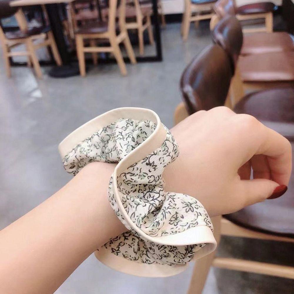 Dây Cột Tóc Đuôi Ngựa Co Giãn In Họa Tiết Hoa VANES1 Thời Trang Xinh Xắn Cho Nữ