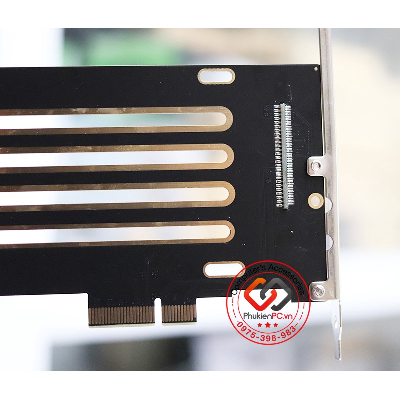 Card gắn SSD 2.5 NVMe U2 SFF-8639 sang PCIe 4X