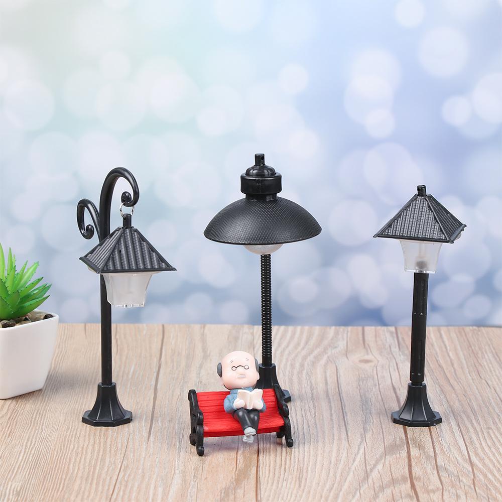 CONOPERY Mô Hình Đèn Đường Kiểu Cổ Điển Dùng Trang Trí Tiểu Cảnh