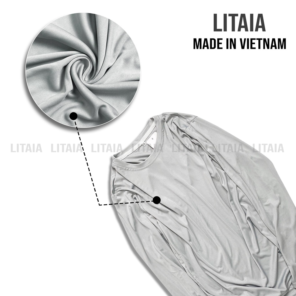 Áo thun nam Litaia Áo thể thao giữ nhiệt nam dài tay nhiều màu thiết kế trẻ trung năng động