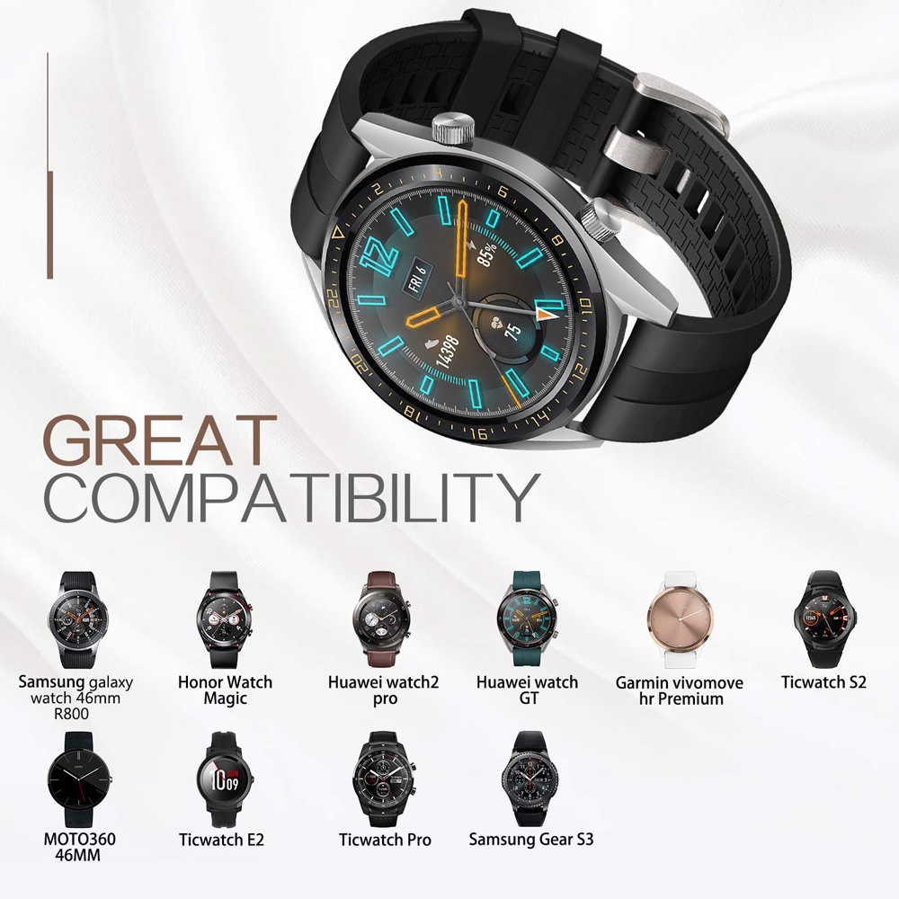 SAMSUNG Dây Đeo 22mm gt 2 2e pro Cho Đồng Hồ huawei galaxy watch 4 5 40mm 44mm 20mm gt3 46mm