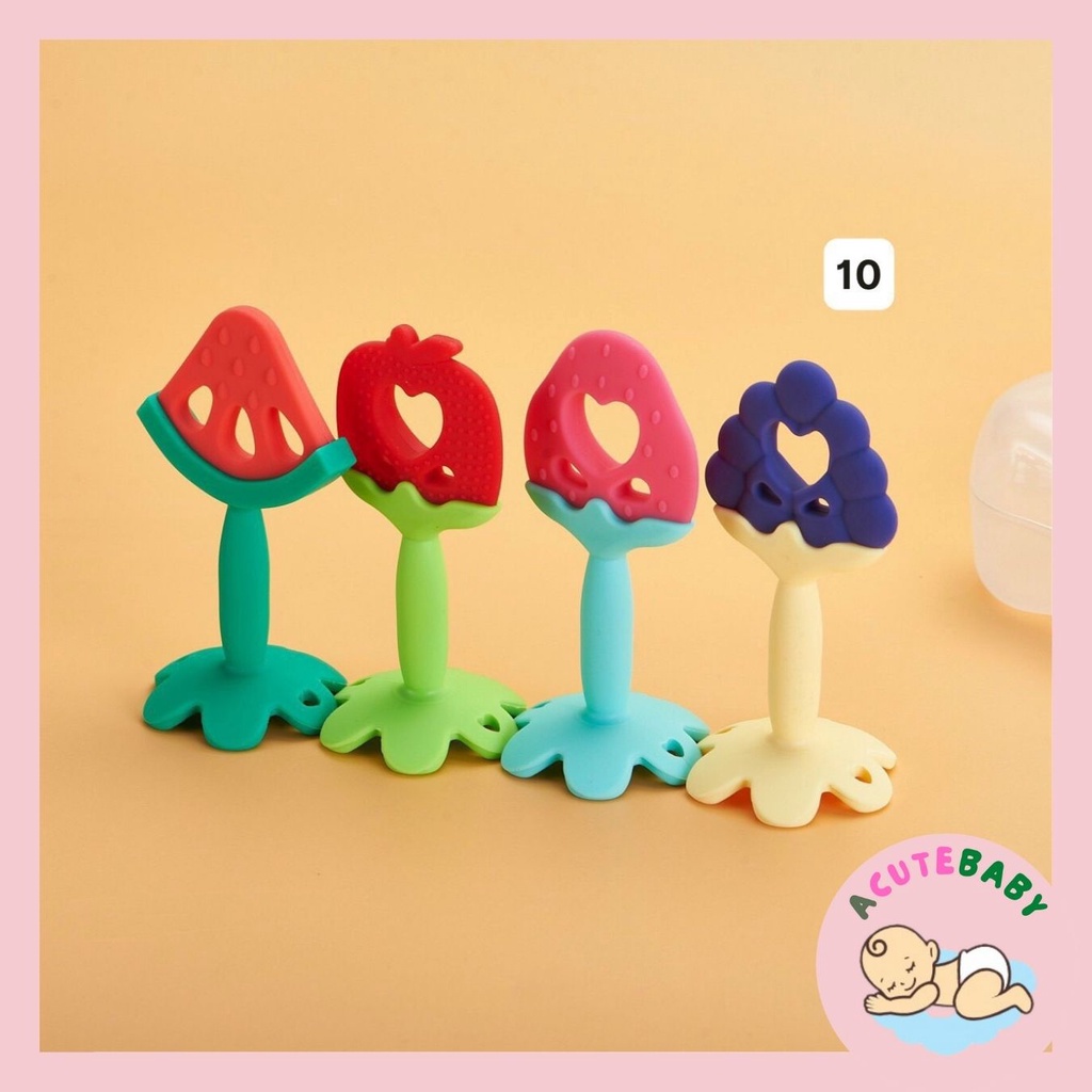 Gặm nướu hoa quả cho bé, gặm nướu cho bé sơ sinh Acutebaby