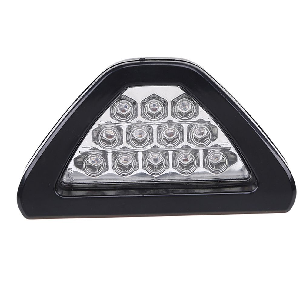 Đèn phanh xe hơi 12 bóng F1 hình tam giác nhiều màu sắc lựa chọn