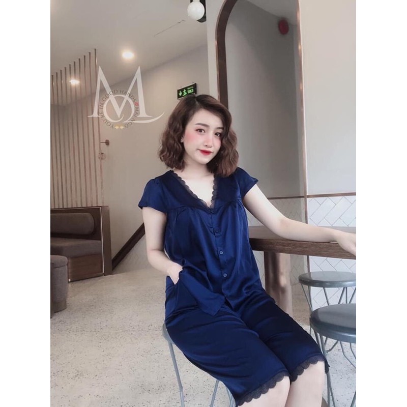 [Hot]Đồ Ngủ Lửng  40-100kg ren Bigsize Cao Cấp Kiểu Dáng Đẹp Vải Satin Lạnh Mặc Cực Thích | BigBuy360 - bigbuy360.vn