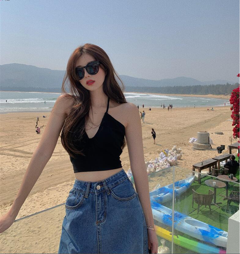 Áo Dây Nữ Cộc Tay Hở Eo Quyến Rũ