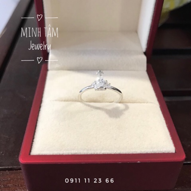Nhẫn nữ bạc Ý vương miện NBY-0007-Minh Tâm Jewelry