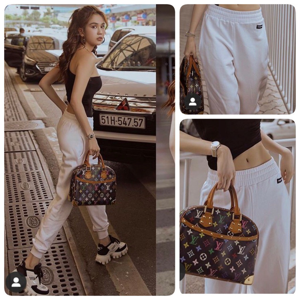 Quần jogger nỉ lưng cao baggy thể thao siêu Hot