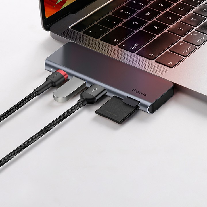 Hub Type-C mở rộng kết nối Macbook và Laptop Baseus | BigBuy360 - bigbuy360.vn