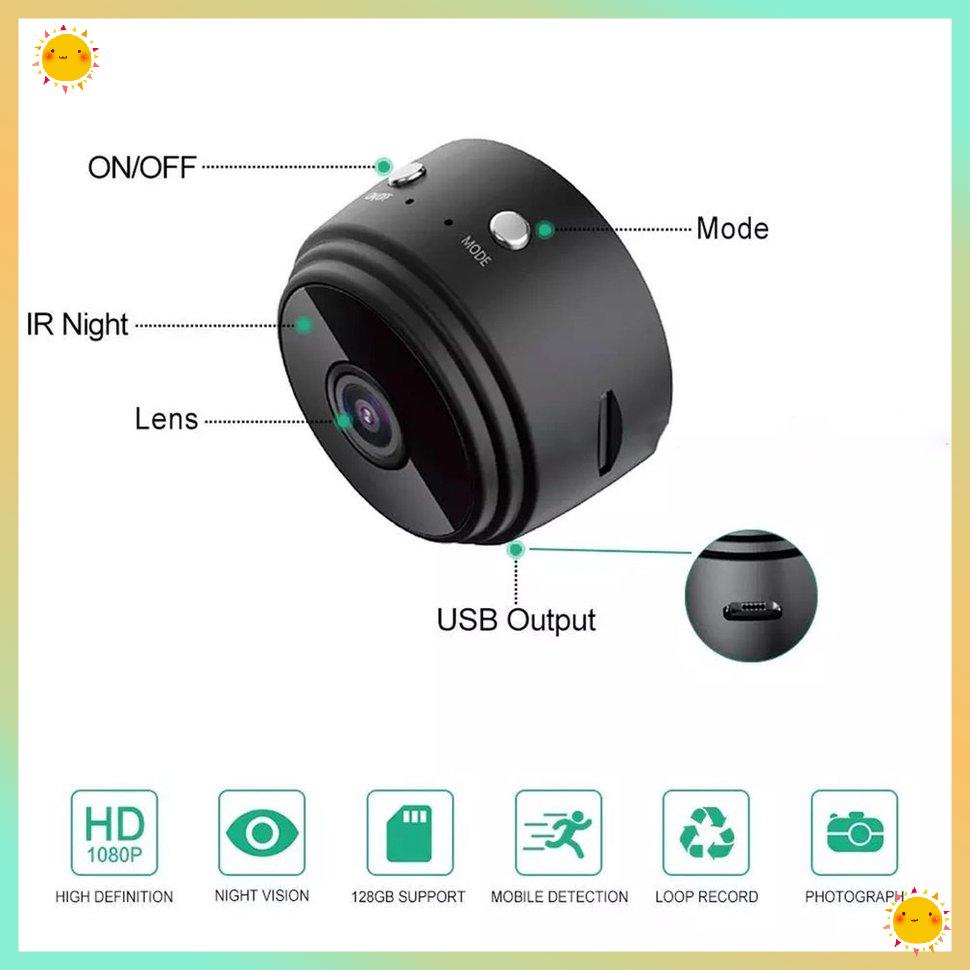 【SUN-3C】A9 Camera không dây 720P IP WiFi Camera có điều khiển ứng dụng | BigBuy360 - bigbuy360.vn
