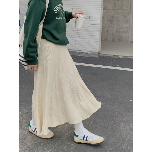 Chân váy len dài siêu Hàn Quốc nhiều màu