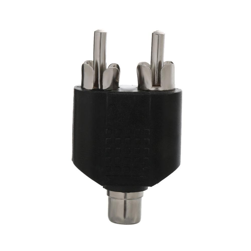 Set 2 Đầu Nối Chia Cổng Âm Thanh Hình Chữ Y Màu Đen
