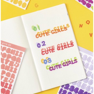 Set 2 tờ sticker alphabet (số và chữ cái)
