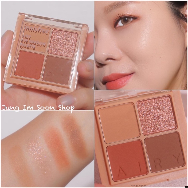 Phấn Mắt Dạng Lì Siêu Mịn Innisfree Airy Eye Shadow Palette 2021