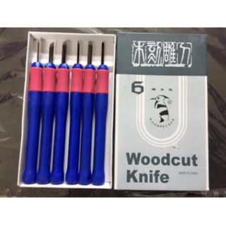 Bộ dao khắc gỗ cán xanh