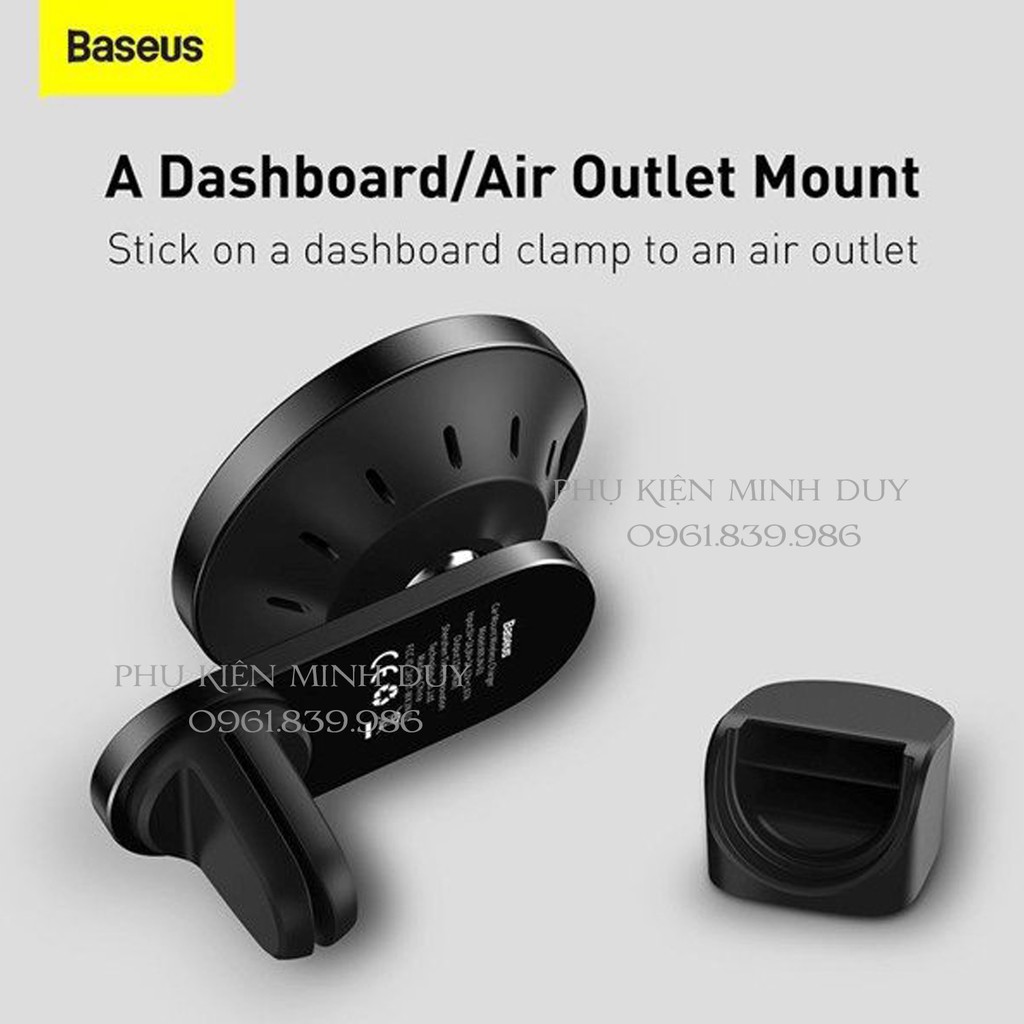 Đế giữ điện thoại tích hợp nam châm và sạc không dây 15W Baseus Big Energy Car Mount Wireless Charger trên oto