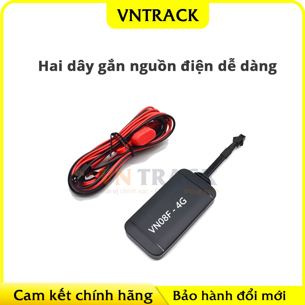 Thiết bị Định Vị Xe Máy, Định Vị Ô Tô GPS Siêu Nhỏ Chính Xác VN08 - 4G | Chính Hãng VNTRACK Bảo Hành 12 Thánh