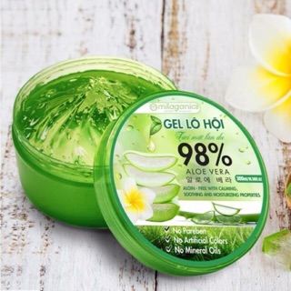Gel Nha Đam 98% Milaganics Gel Aloe Vera 300ml