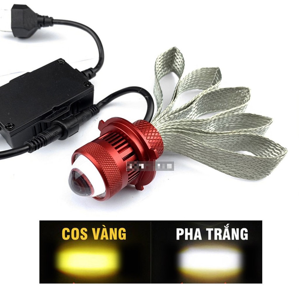 [ Shop Uy Tín ] Đèn Pha LED Rubi 2 màu - 25w cos vàng pha trắng ánh sáng mạnh