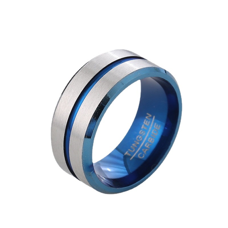 Nhẫn Thép Titan 8Mm Thời Trang Cá Tính