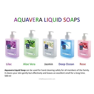 Nước rửa tay diệt khuẩn nhiều dưỡng chất Aquavera 500ml