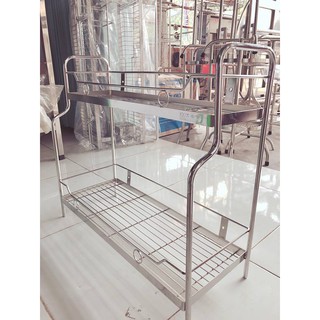 Kệ gia vị kệ inox kệ nhà tắm hai tầng inox SUS