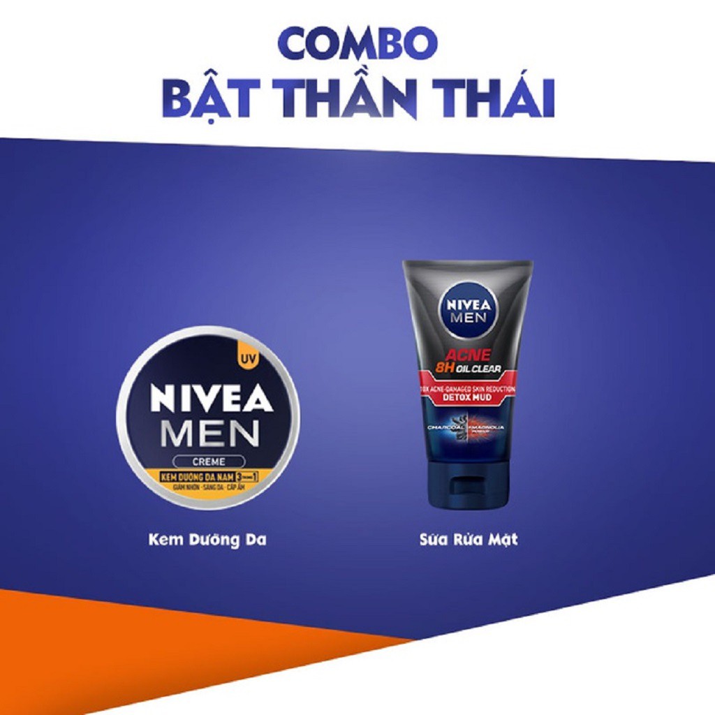 Sữa Rửa Mặt Bùn Khoáng Nivea Men Kiểm Soát Nhờn Và Ngừa Mụn 100g - 83940