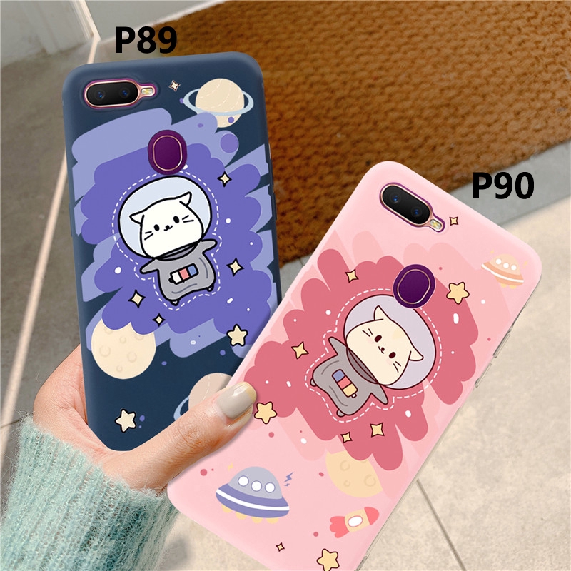 Ốp lưng mềm họa tiết phi hành gia cho OPPO A5S/A12S/A11K/F5/F1S/F7/A3S/Realme C1/A12EF9/F9 PRO/F11 PRO/realme 5/realme 5i/realme C3/A9 2020/A5 2020/A11X/A11/A52/A72/A92/REALME C11 C15 C20 C21 8-4G/RENO 5 6-4G